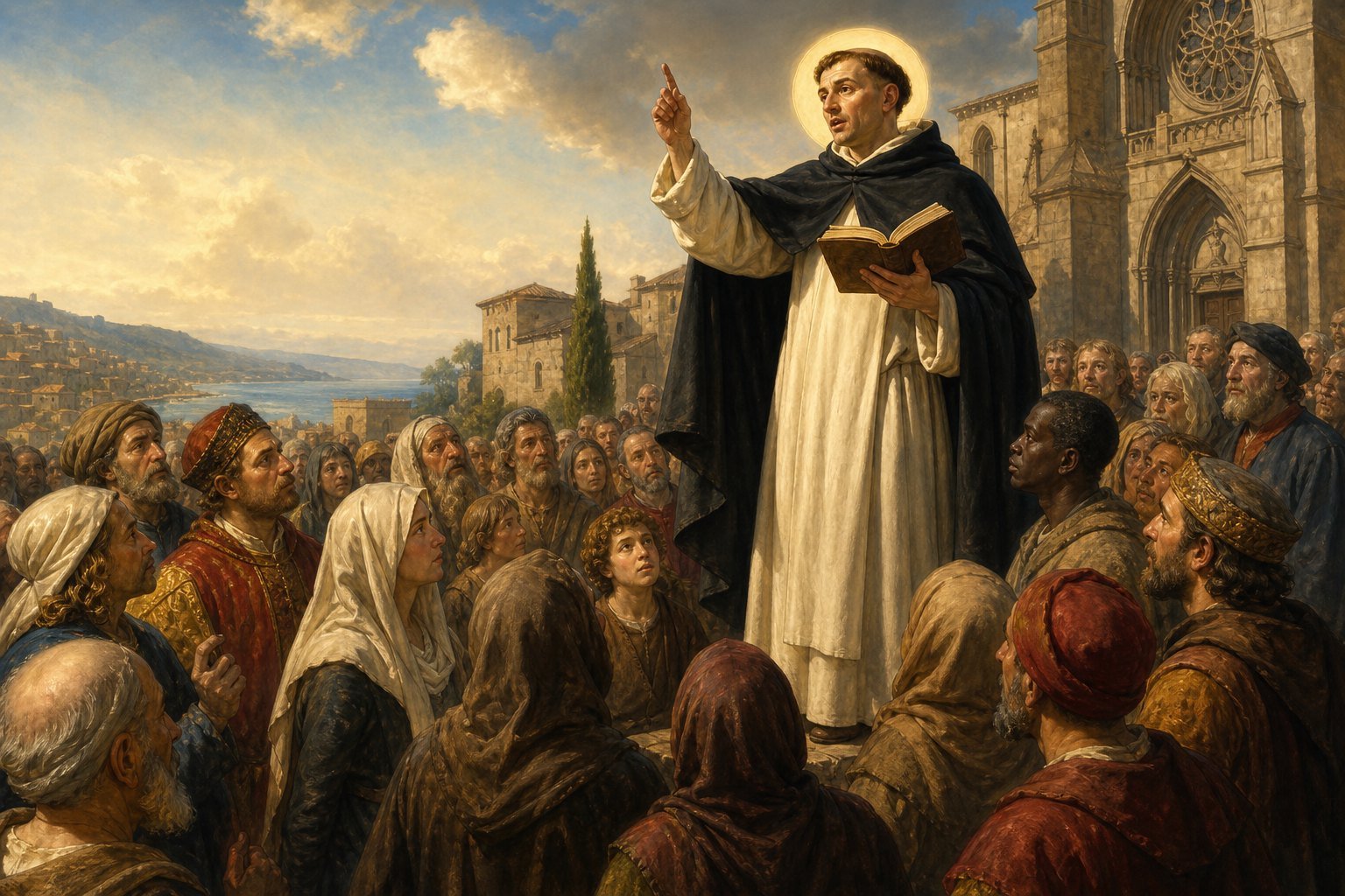 Saint Vincent Ferrier prêchant la Parole de Dieu